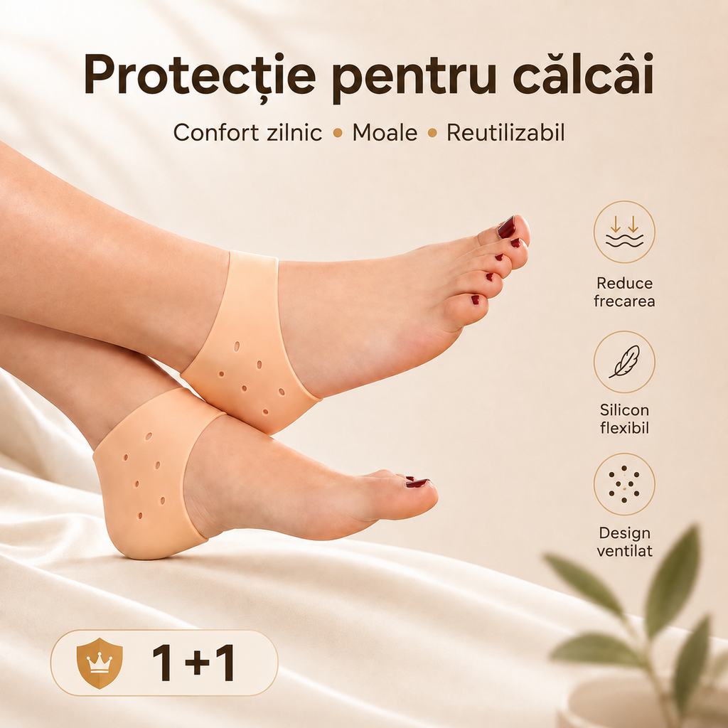1+1 Gratis! Talonete din silicon pentru durere și călcâie crăpate