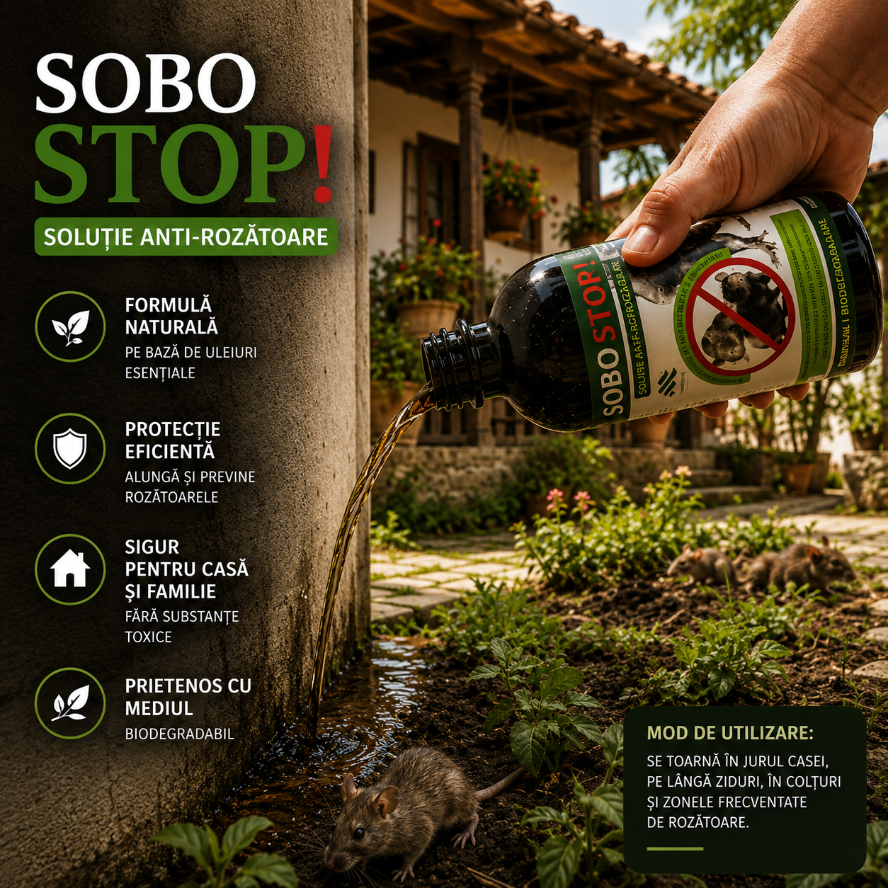 Soluție anti-rozătoare Sobostop