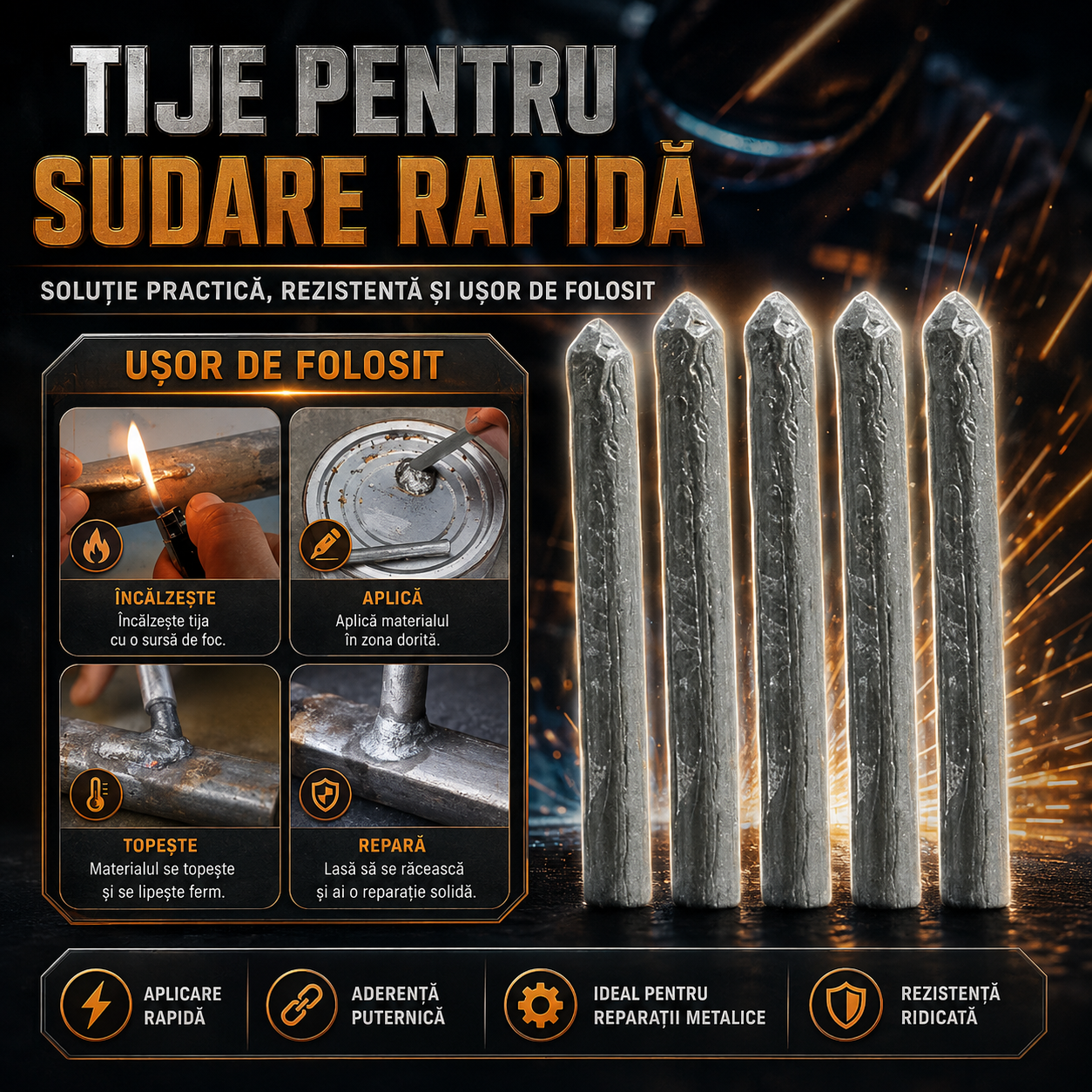 Set Tije pentru Sudură Rapidă