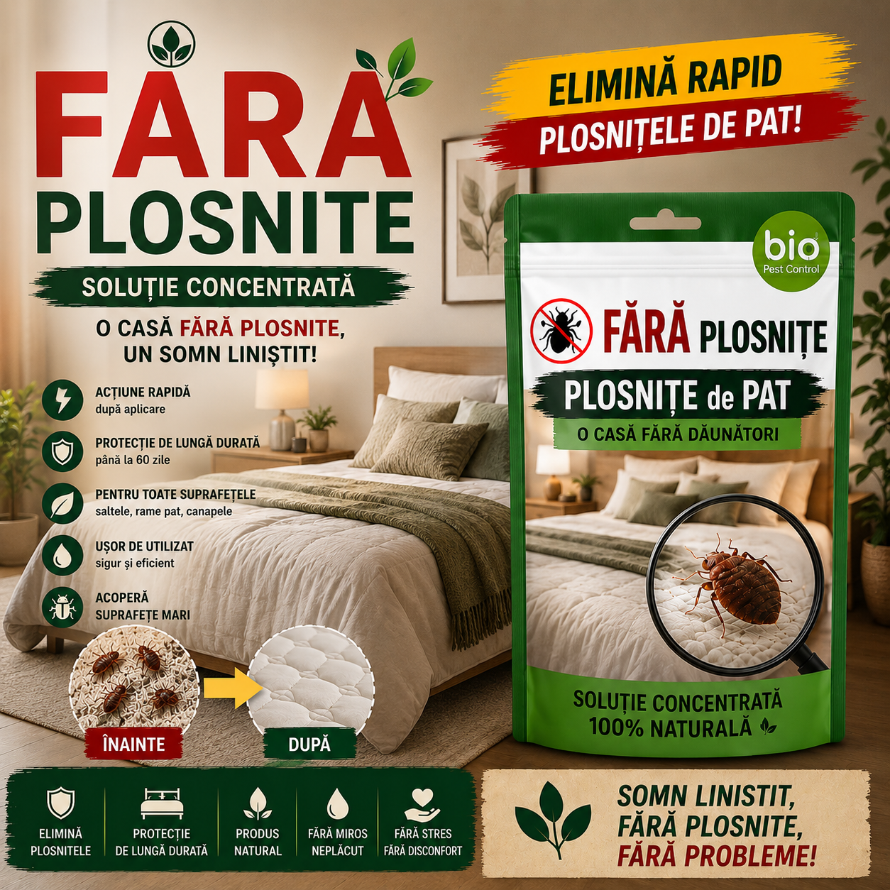 Solutie Ploșnițe Pat
