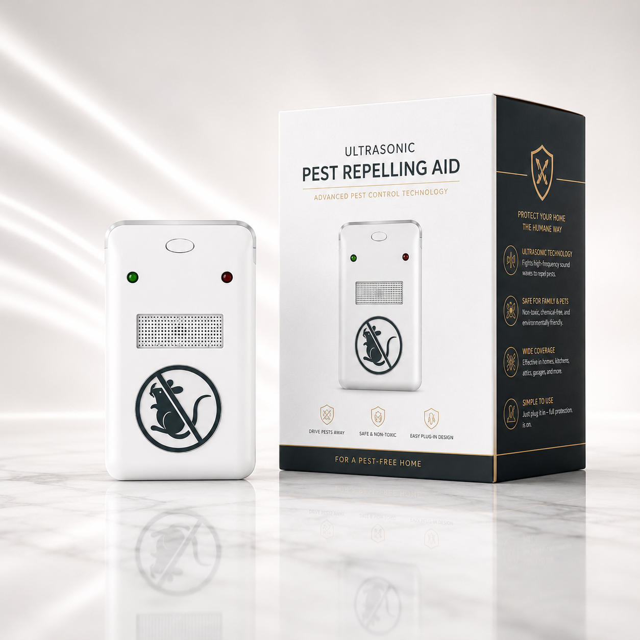 Aparat ultrasonic anti-rozătoare